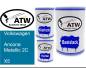 Preview: Volkswagen, Ancona Metallic 2C, X5: 500ml Lackdose + 500ml Klarlack + 250ml Härter - Set, von ATW Autoteile West.